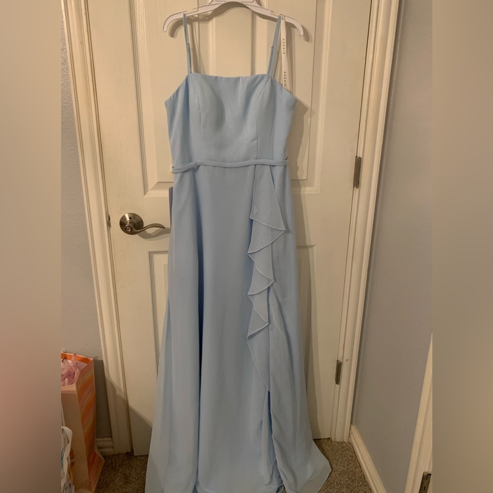Azazie Kaylee in Sky Blue size 10